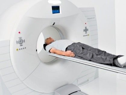 Man in a scanner